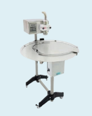 Dosatrice elettronica con tavolo mobile rotante Ø 70
