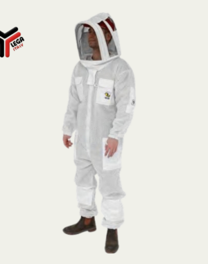 Tuta astronauta ventilata bianca con maschera quadrata Lega